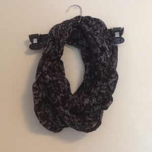 Light Black and Grey Infinity Scarf